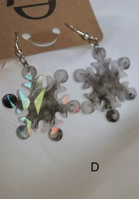 Image 5 of winterliche/schneeflocken ohrringe
