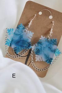 Image 6 of winterliche/schneeflocken ohrringe