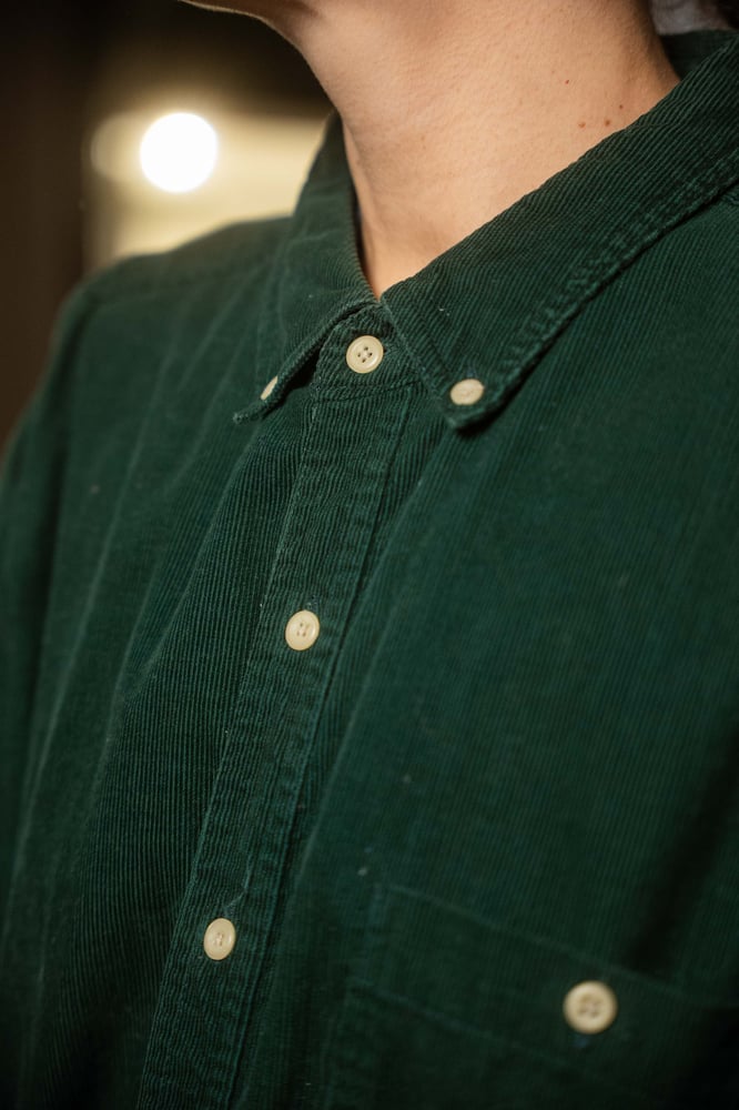 Image of Camicia velluto bosco