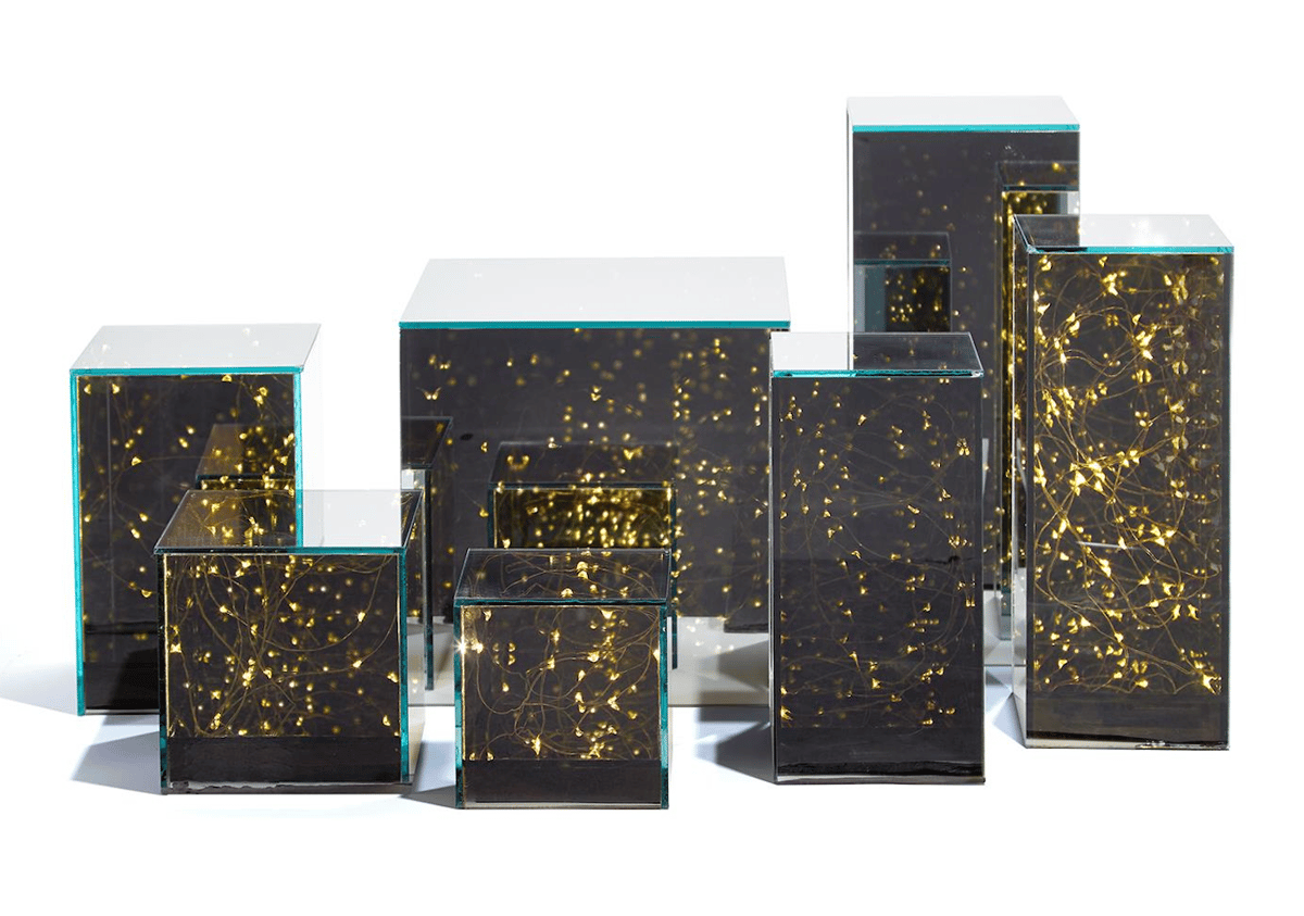 Image of Light Up Mirrored Boxes- Three Sizes