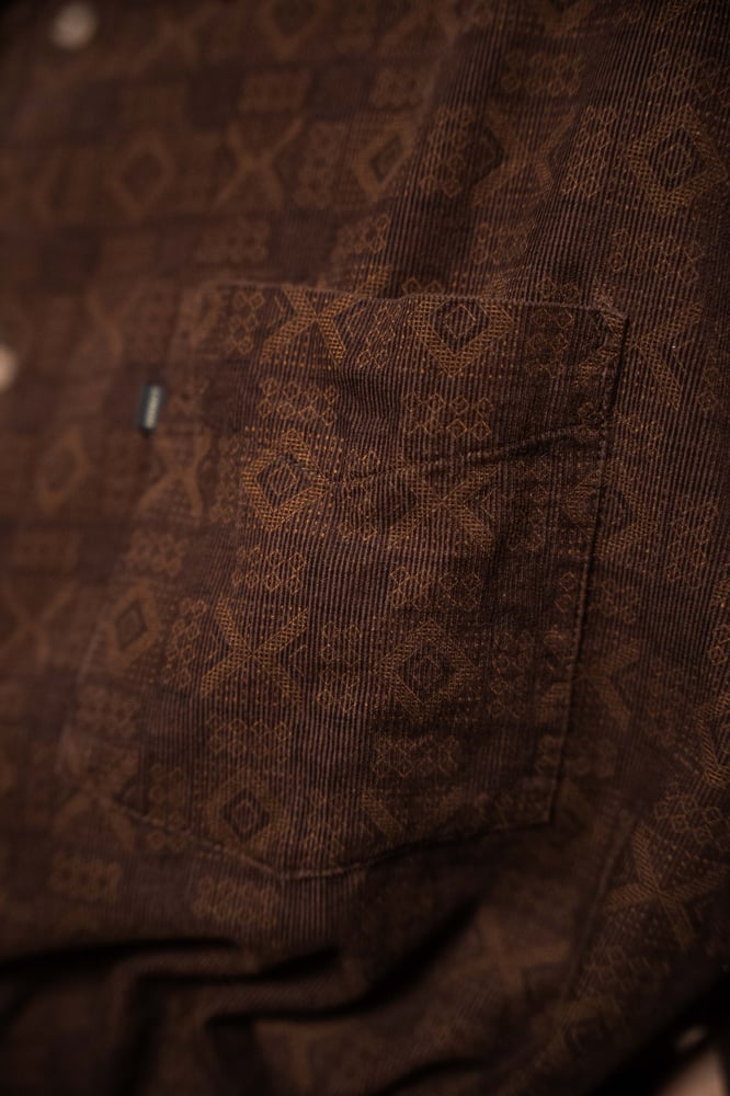 Image of Camicia velluto fantasia