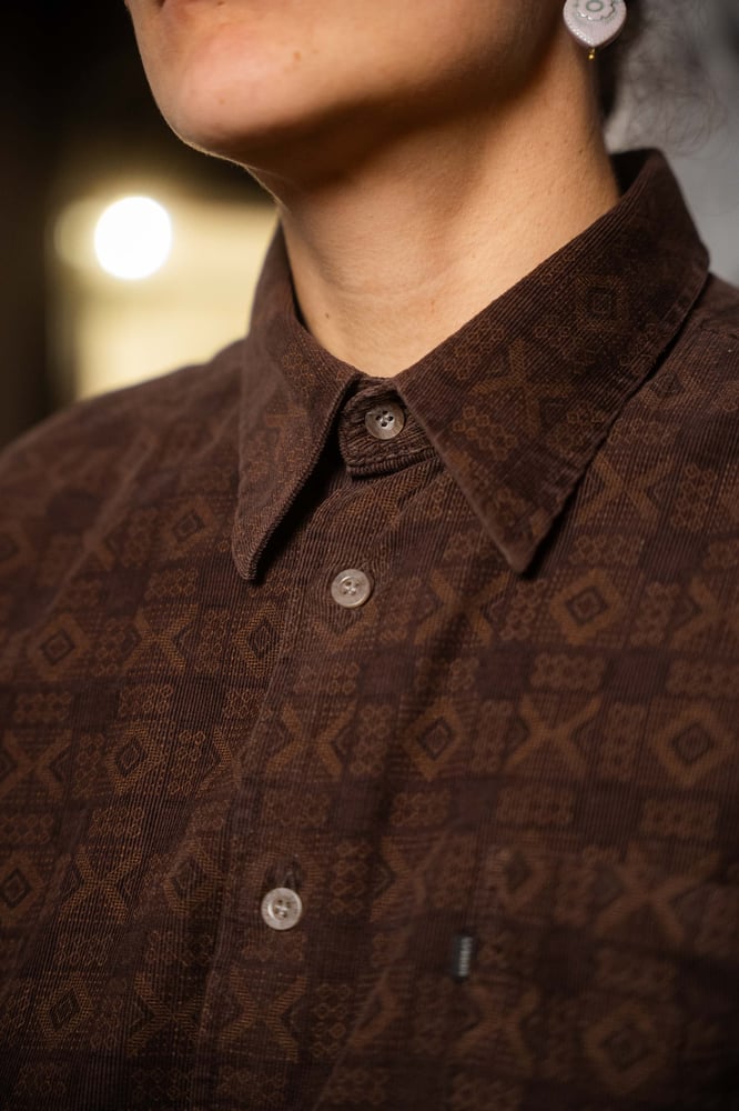 Image of Camicia velluto fantasia