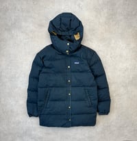 Image 1 of Patagonia Cotton Down Parka Pitch Blue Small Womens