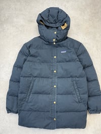 Image 2 of Patagonia Cotton Down Parka Pitch Blue Small Womens
