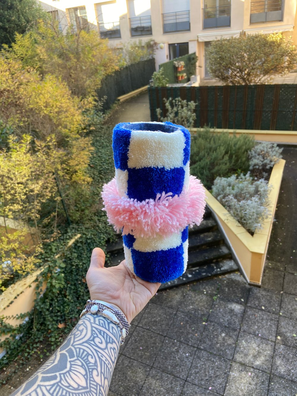 Image of Vase à carreaux 