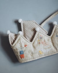 Linen crown for Julia