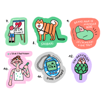 Image 3 of 24 Stickers à l’unité 