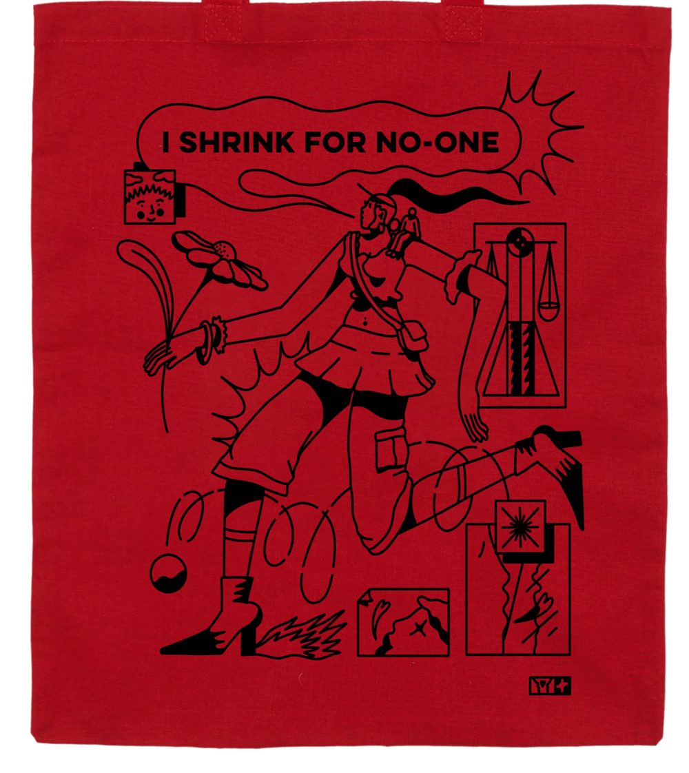 Image of Totebag *PREORDER* - I SHRINK FOR NO-ONE