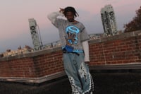 Image 3 of Faded Halo "TV" Weighted Tee