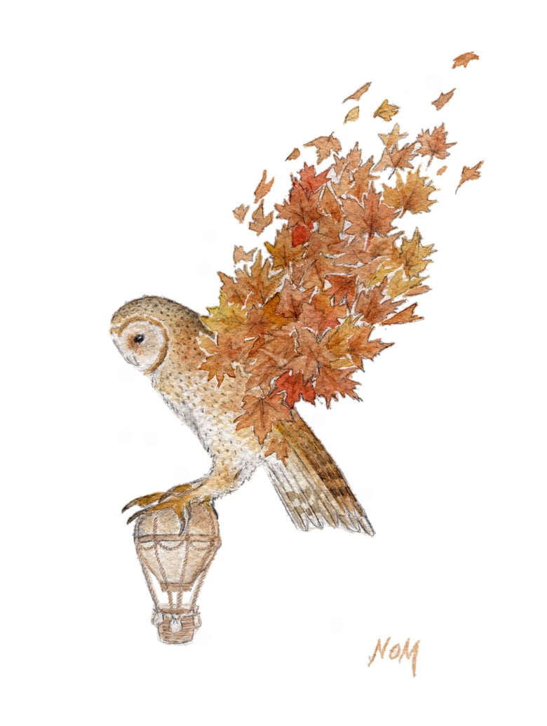 Image of 'Owl' Original Artwork by Nom Kinnear King 