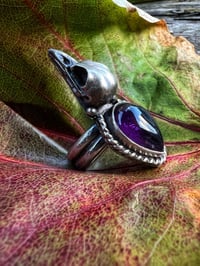 Image 4 of Raven Ring with Amethyst