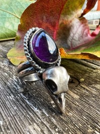 Image 1 of Raven Ring with Amethyst