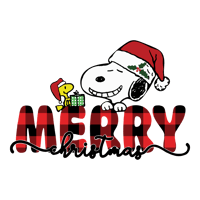 Snoopy Merry Christmas SVG & PNG File