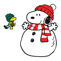 Snoopy snowman SVG & PNG File