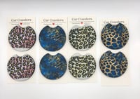 Image 3 of Leopard Car Coaster, Car Holder, Cup Holder Mat