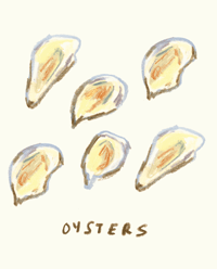 Image 1 of Oysters 8x10" Art Print
