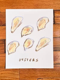 Image 2 of Oysters 8x10" Art Print
