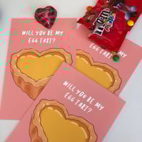 Image 2 of Will You Be My Egg Tart? Postcard