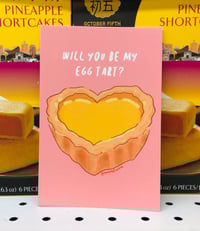 Image 1 of Will You Be My Egg Tart? Postcard