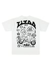T-SHIRT ZIZOO V2 AZED X MAISON MÈRE  (BLANC/NOIR)