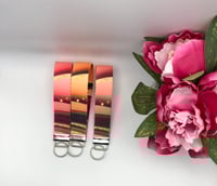 Image 4 of Wristlet Keychain, Marble and Gold, Key Fob, Car Keys 5” Wristlet