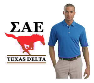 Image of Pacific Blue SAE Nike Polo