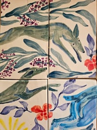 Image 2 of Mural "Corzo y galgos"