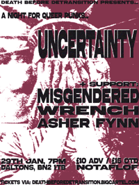 29.01.26 - Uncertainty, Misgendered, Wrench, Asher Fynn