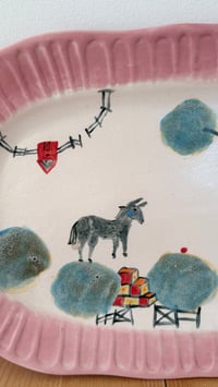 Image 2 of Platter: Donkey and apple