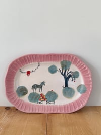 Image 1 of Platter: Donkey and apple