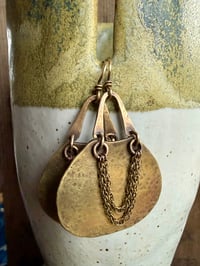 Image 8 of Medium Alisha earrings . Solid brass construction n.31