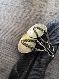 Image 2 of Medium Alisha earrings . Solid brass construction n.31