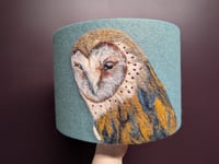 Needle Felt Barn Owl Lampshade 