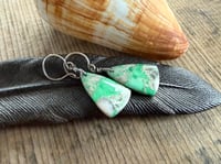 Image 1 of Sterling Silver and Variscite earrings. N63
