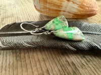 Image 15 of Sterling Silver and Variscite earrings. N63
