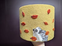 Needle Felt Hedgehog Lampshade 