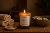 Image 3 of Ritual Soy Candle – Palo Santo, Sage & Chamomile | 100% Soy Wax Candle