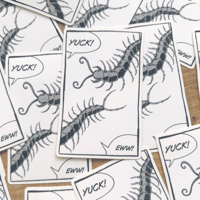 Image 2 of Yuck! Ew! Centipede Sticker 