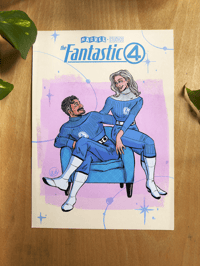 Image 1 of Fantastic Four First Steps A4 Art Print
