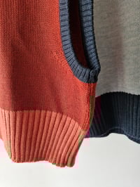 Image 3 of  "JANE" VEST_100% EXTRAFINE MERINO madder PLANT DYED