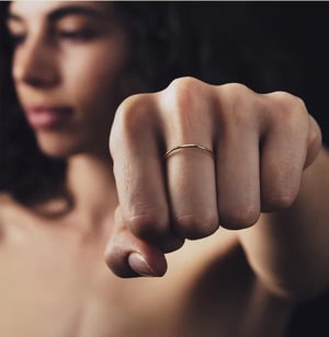 Image of Bague Martelée Fine / Thin hammered ring