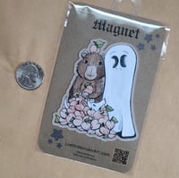 Image 2 of Magnet--Capybara Pile of Peaches