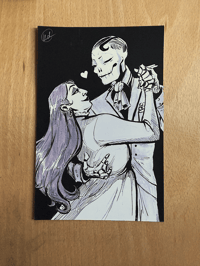 Image 1 of Inktober 2025 "Skeletal" A5 Art Print