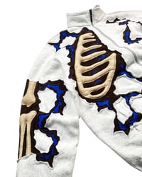 Image 3 of Re-worked One of Kind Fractured 3D Bones Jacket Size XL