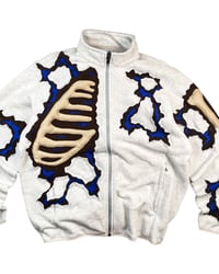 Image 4 of Re-worked One of Kind Fractured 3D Bones Jacket Size XL