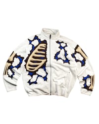 Image 1 of Re-worked One of Kind Fractured 3D Bones Jacket Size XL