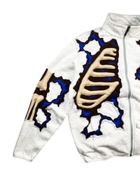 Image 5 of Re-worked One of Kind Fractured 3D Bones Jacket Size XL