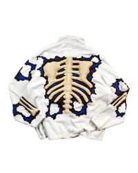 Image 10 of Re-worked One of Kind Fractured 3D Bones Jacket Size XL