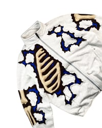Image 9 of Re-worked One of Kind Fractured 3D Bones Jacket Size XL