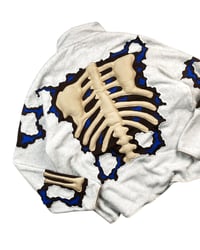 Image 11 of Re-worked One of Kind Fractured 3D Bones Jacket Size XL